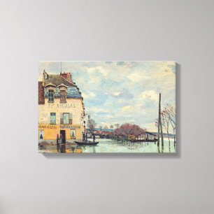 Toile Alfred Sisley - Inondation à Port-Marly 1872