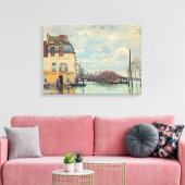 Toile Alfred Sisley - Inondation à Port-Marly 1872 (Insitu(Salon))