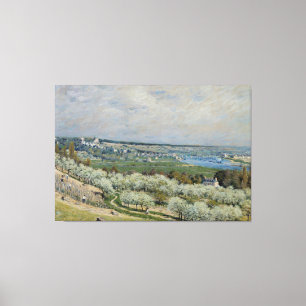 Toile Alfred Sisley La Terrasse à Saint-Germain, Printem