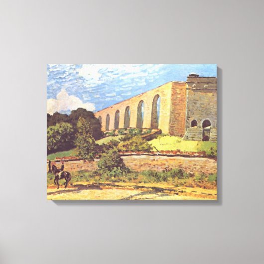 Toile Alfred Sisley L'aqueduc de Marly (Recto)