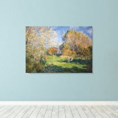 Toile Alfred Sisley - Le Jardin de Hoschede, Montgeron (Insitu (Plancher de Bois))