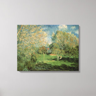 Toile Alfred Sisley le jardin de la famille de