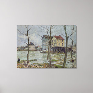 Toile Alfred Sisley les moulins au Moret-sur-Loing