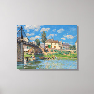 Toile Alfred Sisley - Pont à Villeneuve-la-Garenne