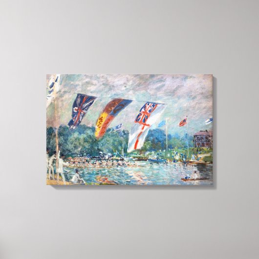 Toile Alfred Sisley - Régate à Molesey (Recto)