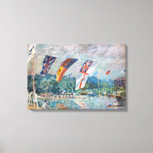 Toile Alfred Sisley - Régates à Molesey