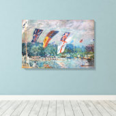 Toile Alfred Sisley - Regatta à Molesey (Insitu (Plancher de Bois))