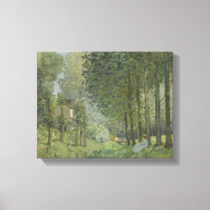 Toile Alfred Sisley - Reposez le long du ruisseau