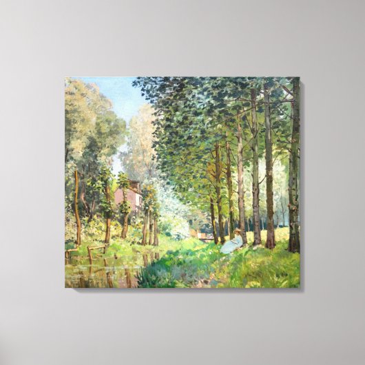 Toile Alfred Sisley - Reposez le long du ruisseau (Recto)