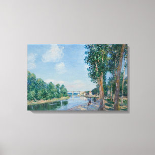 Toile Alfred Sisley - Saint-Mammes. Soleil de juin