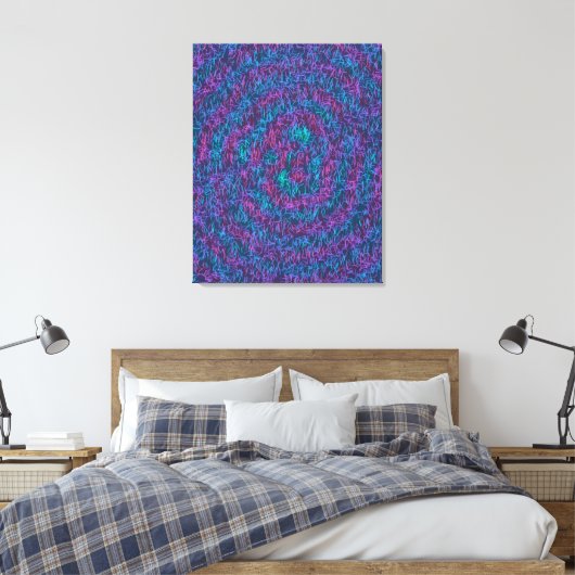 Toile Algorithmic Mathematical Art Pattern  (Insitu(Chambre))