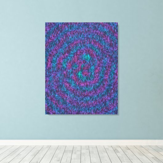 Toile Algorithmic Mathematical Art Pattern  (Insitu (Plancher de Bois))