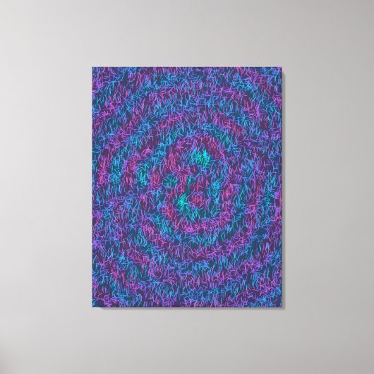 Toile Algorithmic Mathematical Art Pattern  (Recto)