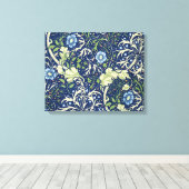 Toile Algues (modèle floral) (par William Morris) (Insitu (Plancher de Bois))
