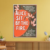 Toile Alice assis près du feu Great London Play Poster (Insitu(Salon))