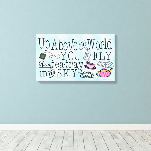 Toile Alice au pays des merveilles Citation de Carroll d (Insitu (Plancher de Bois))