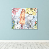Toile Alice au pays des merveilles Classique Cheshire Ra (Insitu (Plancher de Bois))