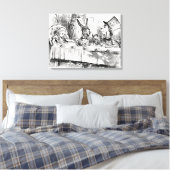 Toile Alice au pays des merveilles - Le Tea Party de Mad (Insitu(Chambre))