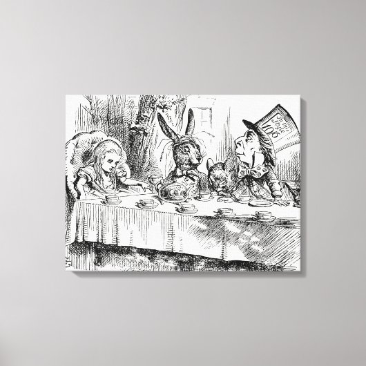 Toile Alice au pays des merveilles - Le Tea Party de Mad (Recto)