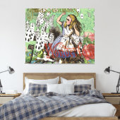 Toile alice cartes pays des merveilles (Insitu(Chambre))