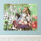 Toile alice cartes pays des merveilles (Insitu (Plancher de Bois))
