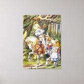 Toile Alice et le chevalier blanc au pays des merveilles (Recto)