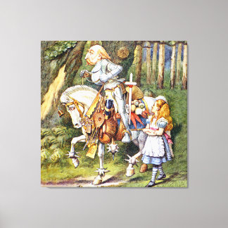 Toile Alice et le chevalier blanc au pays des merveilles