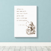 Toile Alice In Wonderland - Devis Aventure Flamant rose (Insitu (Plancher de Bois))