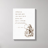 Toile Alice In Wonderland - Devis Aventure Flamant rose (Recto)