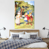 Toile Alice le Roi Blanc et le Lapin comme Jester de cou (Insitu(Chambre))