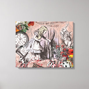 Toile Alice rideau de nonsens merveilleux classique