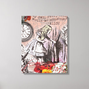 Toile Alice rideau de nonsens merveilleux classique