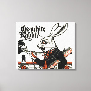 Toile Alice White Rabbit Classic Wonderland