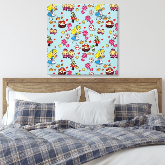 Toile Alice Wonderland Mad Hatter Cat Doodle (Insitu(Chambre))