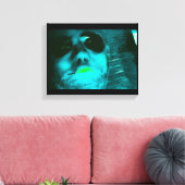 Toile Alien bleu (Insitu(Salon))