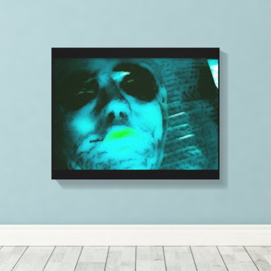 Toile Alien bleu (Insitu (Plancher de Bois))