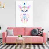 Toile Alien chats face imprimé (Insitu(Salon))