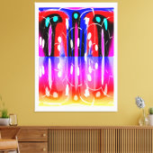 Toile Alien dimensions art (Insitu(Salon))