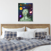 Toile Alien reptilien avec l'espace extra-atmosphérique (Insitu(Chambre))