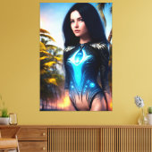 Toile Alien Vacances tropicales 113 (Insitu(Salon))