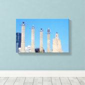 Toile Aliens spatiaux de Kansas City (Insitu (Plancher de Bois))