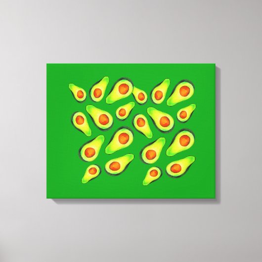 Toile Alimentation de fruits de santé vert Avocado (Recto)
