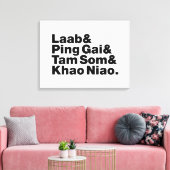 Toile Alimentation de la rue laotienne (Insitu(Salon))
