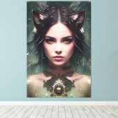 Toile Alina The Water Fox 021 (Insitu (Plancher de Bois))