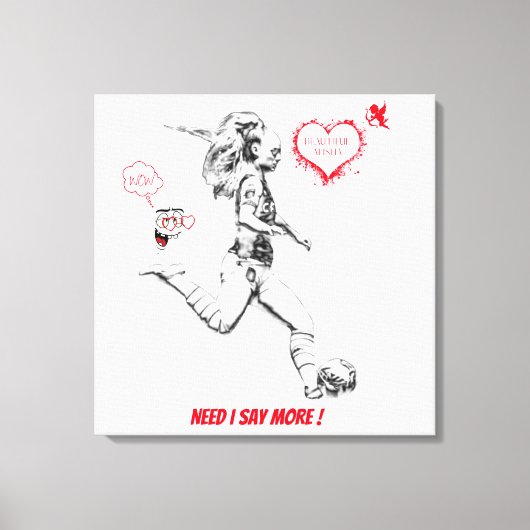 TOILE ALISHA LEHMANN, MUR ART, DÉCORATION MUR (Recto)