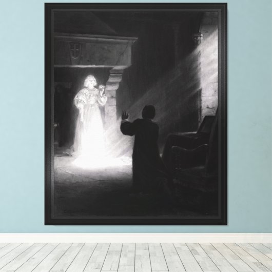 Toile Alix Apparition Au Masque par Tony Robert-Fleury (Insitu (Plancher de Bois))