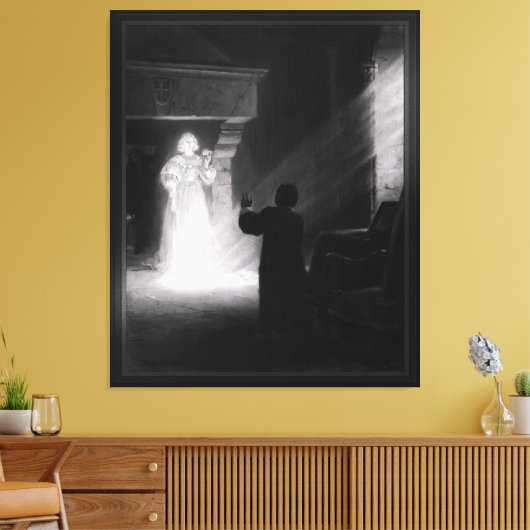 Toile Alix Apparition Au Masque par Tony Robert-Fleury (Insitu(Salon))