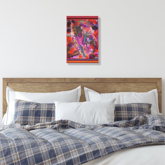 Toile All Geared Up Stretched Canvas Print (Insitu(Chambre))