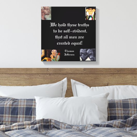 TOILE ALL MEN ARE EQUAL (Insitu(Chambre))