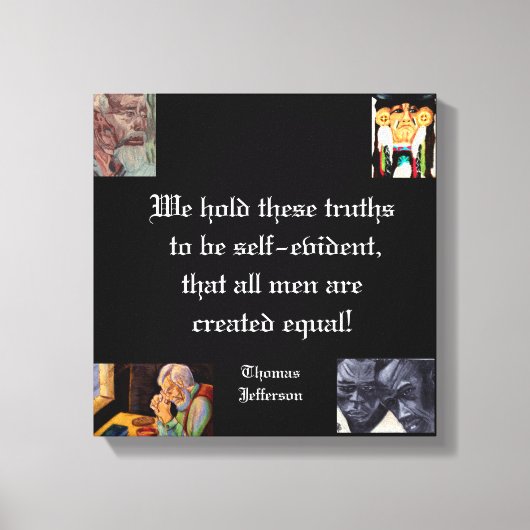 TOILE ALL MEN ARE EQUAL  (Recto)